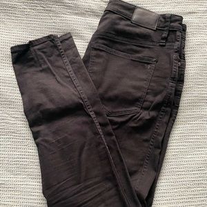 Madewell 10” High Rise Skinny Black Jeans EUC